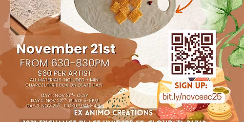 Charcuterie Board Ceramic Workshop