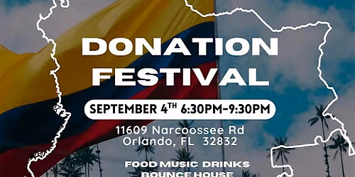 DONATION FESTIVAL - AID COLOMBIA