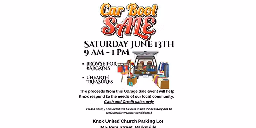 CAR BOOT SALE