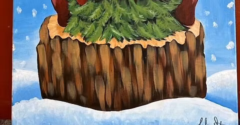 Holiday Gnome Canvas Painting - with LeAnn