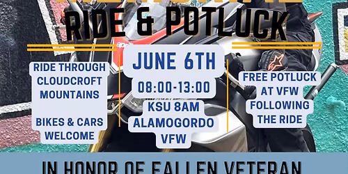 Memorial Ride & Potluck for Doug Alekshun