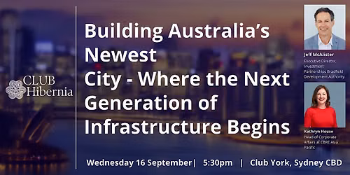 Building Australia's Newest City - The Next Generation of Infrastructure