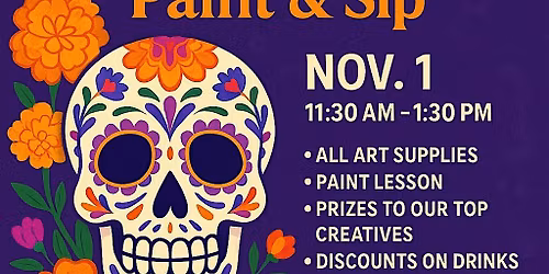 Dia de Los Muertos Paint & Sip