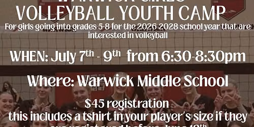 Warwick Girls Volleyball Youth Camp