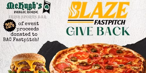 Blaze Giveback Night with McHugh\u2019s Public House!