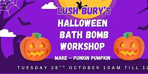 LUSH Bury Punkin' Pumpkin Bath Bomb Workshop