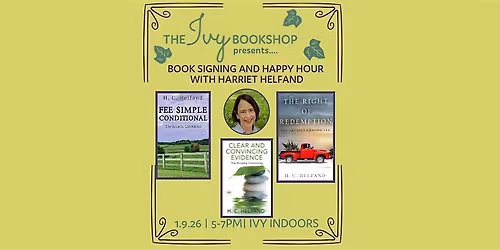 Book signing and Happy Hour with Harriet Helfand