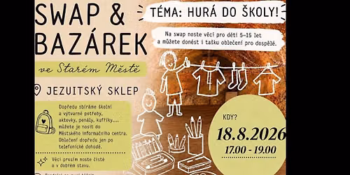 Swap a baz\u00e1rek ve Star\u00e9m m\u011bst\u011b No7 - informa\u010dn\u00ed centrum pod kostelem