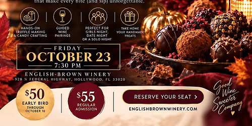 Cocoa & Corks:  Truffle Chocolate & Wine Experience