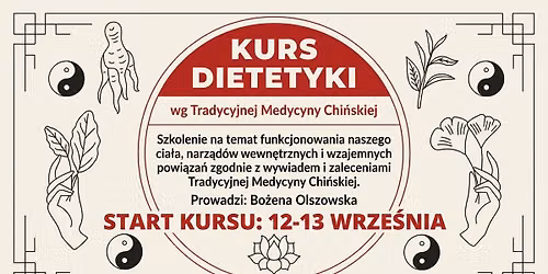 Dietetyka wg TCM - kurs od podstaw dla ka\u017cdego