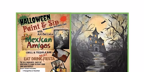 Halloween Paint & Sip - Margaritas & Masterpieces