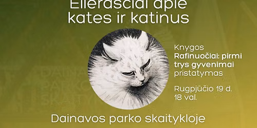 Knygos \u201eRafinuo\u010diai: pirmi trys gyvenimai\u201c pristatymas Dainavos parko skaitykloje
