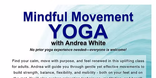 Mindful Movement Yoga at Brewer Parks & Rec Fall 2025