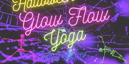 Halloween Glow Flow Yoga at Tarpon River Brewing