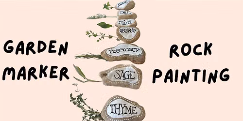 Garden Marker Rock Painting
