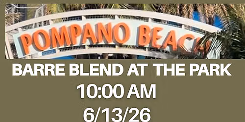 Barre Blend Experience At The Park