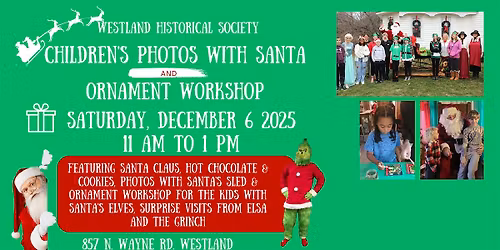 Photos with Santa\/Ornament Workshop