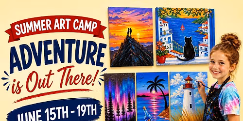 \ud83c\udfa8Summer Art Camp: Adventure is Out There Full Week Salem, NH