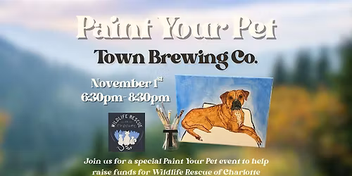 Paint Your Pet @ Town Brewing Co.