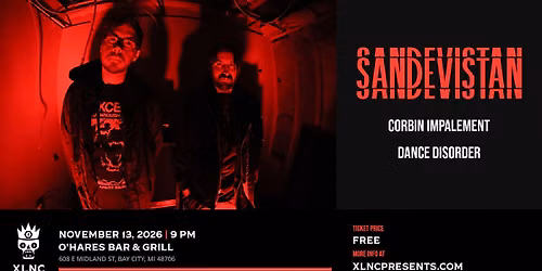 Sandevistan | November 13 at O'Hares Bar & Grill