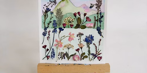 Fun with Flowers Mountain Scene