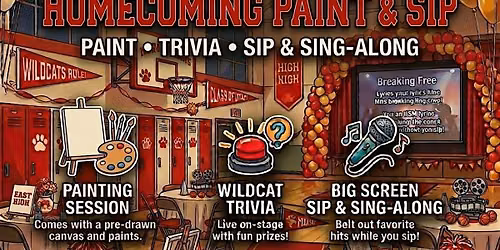 High School Musical Homecoming Paint and Sip