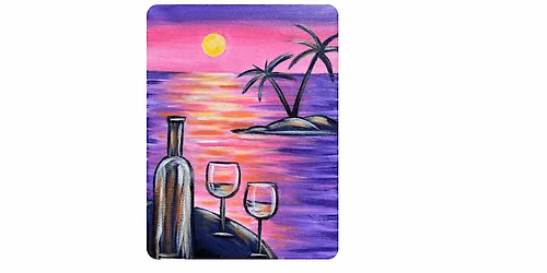 Calgary\u2019s Paint & Sip Experience at Raw Canvas: $25 Tuesday, Level 1