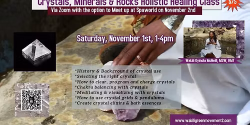 Crystals, Minerals and Rocks Holistic Healing Class
