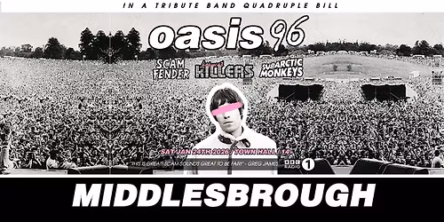 Oasis Tribute Band - Oasis 96 - Middlesbrough Town Hall - 24th January 2026