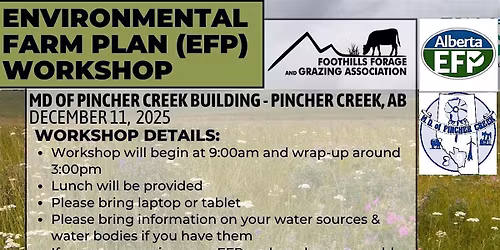 Environmental Farm Plan Workshop - Pincher Creek