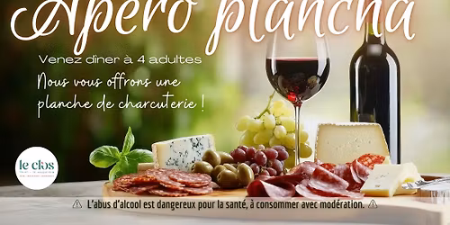 Soir\u00e9e Ap\u00e9ro plancha, d\u00eenez \u00e0 4, une plancha offerte !