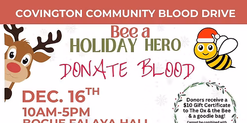 The Ox & The Bee Community Blood Drive