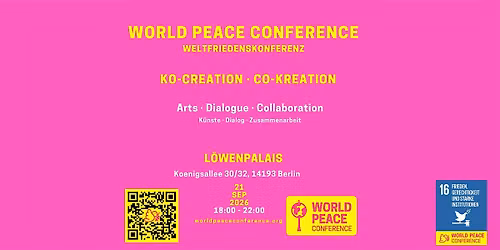 World Peace Conference 2026 Weltfriedenskonferenz