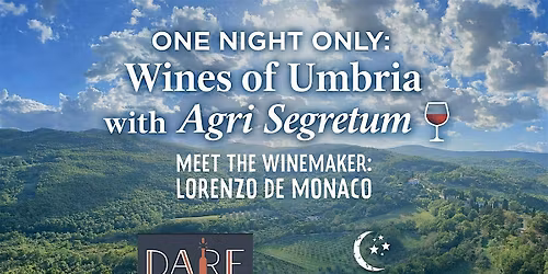 One Night Only: Wines of Umbria with Agri Segretum