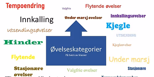 Rallylydighet - \u00d8velseskategorier p\u00e5 tvers av klasser (teorikveld)
