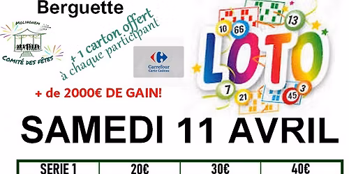 Loto du Comit\u00e9 des f\u00eates