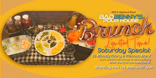 Saturday Brunch at Bad Benny\u2019s Pour House \ud83e\udd42 \ud83e\udd5e