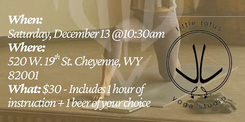 Brewasana at Black Tooth: with Little Lotus Yoga Studio