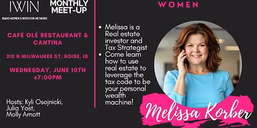 IWIN Monthly Meet-Up: REI Tax Advantages for Women