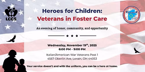 Heroes for Children: Veterans in Foster Care - Dinner and Honor Ceremony