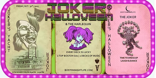 Joker Boston Halloween Party Cruise