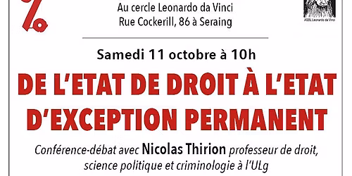De l’Etat de droit à l’Etat d’exception permanent