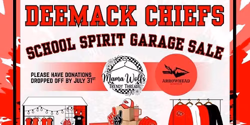 DeeMack Chiefs School Spirit Garage Sale
