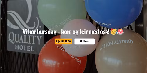 Vi har bursdag \u2013 kom og feir med oss! \ud83e\udd73\ud83c\udf82