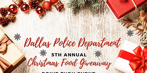 2025 Dallas Police Department Christmas Food Giveaway at Paul Quinn College