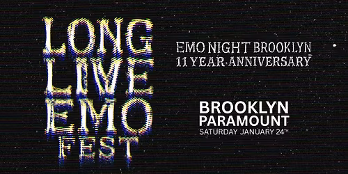 Parking Emo Night Brooklyn: Long Live Emo Fest (21+)