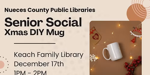 Senior Social Ages 50+ Xmas DIY Mug