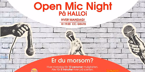 Open Mic Night p\u00e5 HALLOi