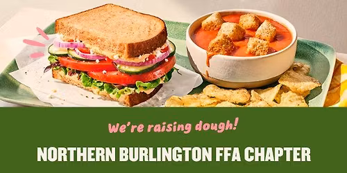 PANERA BREAD FUNDRAISER - DINE & DONATE - Northern Burlington FFA Chapter