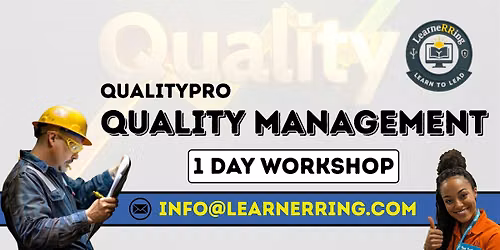 Quality Management 1-Day Workshop | Antioch, CA